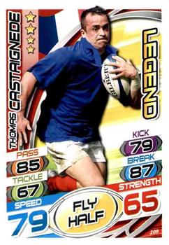 2015 Topps Rugby Attax #209 Thomas Castaignede Front